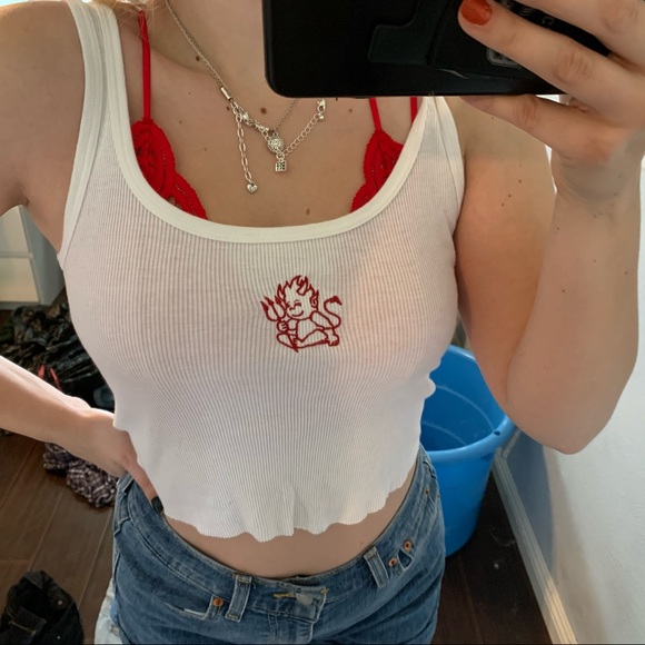 Brandy Melville Tops - Brandy Melville devil tank top, brandy tank top